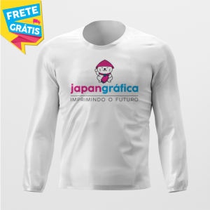 CAMISETA HELANCA PLUS MANGA LONGA HELANCA PLUS 0.120 G/M2 PERSONALIZADA UNISEX MANGA LONGA 4X0 COR ULTRA-HD EPSON 100% POLIÉSTER IMPRESSÃO TOTAL | TINTA ORIGINAL MADE IN JAPAN 