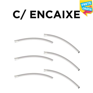 CURVA COM EMENDA COM ENCAIXE - 108CM Tubo de Alumínio Redondo 19,05mm (3/4) Cor Natural Parede de 1.0mm Com Encaixe 7/8 FRETE GRÁTIS NAS COMPRAS ACIMA DE 100,00, CONSULTE AS REGIÕES.