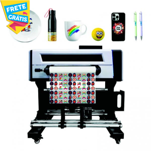 DTF-UV TAMANHO A1 ADESIVO DTF/UV 59CM X 84CM 5 CORES + VERNIZ | TINTA ORIGINAL MADE IN JAPAN MÁSCARA DE TRANSFERÊNCIA CORTE RETO FRETE GRÁTIS NAS COMPRAS ACIMA DE 100,00, CONSULTE AS REGIÕES.