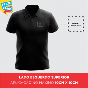 CAMISETAS POLO Tecido Piquet 50% Algodão e 50% Poliéster CAMISETAS POLO Impressão Ultra-HD DTF Modelagem Comtemporânea  FRETE GRÁTIS NAS COMPRAS ACIMA DE 100,00, CONSULTE AS REGIÕES.