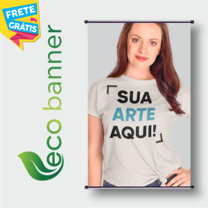 ECO BANNER HD 70CM TECIDO FIBRA SINTÉTICA DTEX 180GR  IMPRESSÃO ULTRA-HD QUALIDADE EPSON BASTÃO E CORDÃO / TINTA ORIGINAL MADE IN JAPAN FRETE GRÁTIS NAS COMPRAS ACIMA DE 100,00, CONSULTE AS REGIÕES.