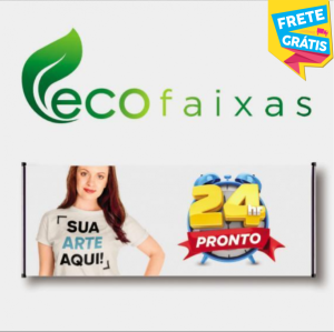 ECO Faixa HD 70cm Tecido Fibra Sintética DTEX  4x0 Cor Impressão Ultra-HD Sublimática  FRETE GRÁTIS NAS COMPRAS ACIMA DE 100,00, CONSULTE AS REGIÕES.