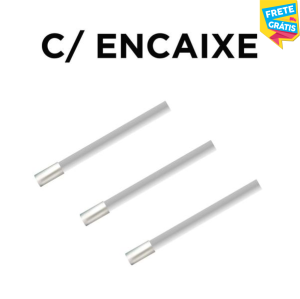HASTE 61CM C/ ENCAIXE 7/8 Tubo de Alumínio Redondo 19,05mm (3/4) Cor Natural Parede de 1.0mm Com Encaixe 7/8 FRETE GRÁTIS NAS COMPRAS ACIMA DE 100,00, CONSULTE AS REGIÕES.