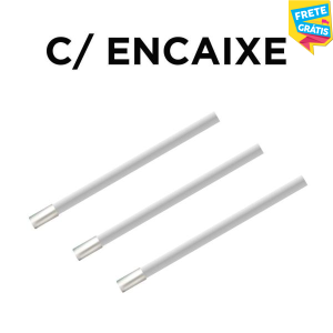 HASTE 111CM C/ ENCAIXE 7/8 Tubo de Alumínio Redondo 19,05mm (3/4) Cor Natural Parede de 1.0mm Com Encaixe 7/8 FRETE GRÁTIS NAS COMPRAS ACIMA DE 100,00, CONSULTE AS REGIÕES.
