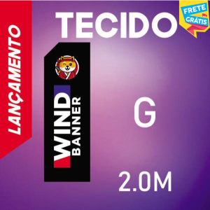 TECIDO (G) WIND BANNER FULL Tecido TecnoSport 100% Poliéster 2.0m x 0.65m 4x4 COR Impressão Ultra HD Sublimática Dupla-Face Embalagem | RETANGULAR FRETE GRÁTIS NAS COMPRAS ACIMA DE 100,00, CONSULTE AS REGIÕES.
