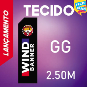 TECIDO (GG) WIND BANNER FULL Tecido TecnoSport 100% Poliéster 2.50m x 0.65m 4x4 COR Impressão Ultra HD Sublimática Dupla-Face Embalagem / RETANGULAR FRETE GRÁTIS NAS COMPRAS ACIMA DE 100,00, CONSULTE AS REGIÕES.